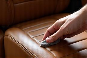 Leather seat restoration process